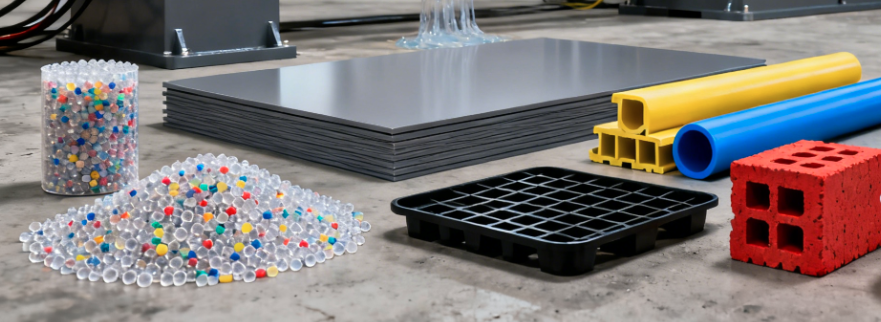 Products You Can Make with Recycling Extruders المنتجات التي يمكنك صنعها باستخدام طاردات إعادة التدوير