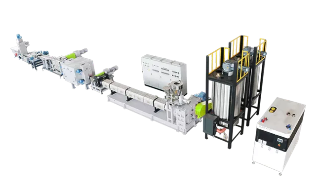 ما هو مبدأ العمل لخط بثق الأنابيب البلاستيكية؟